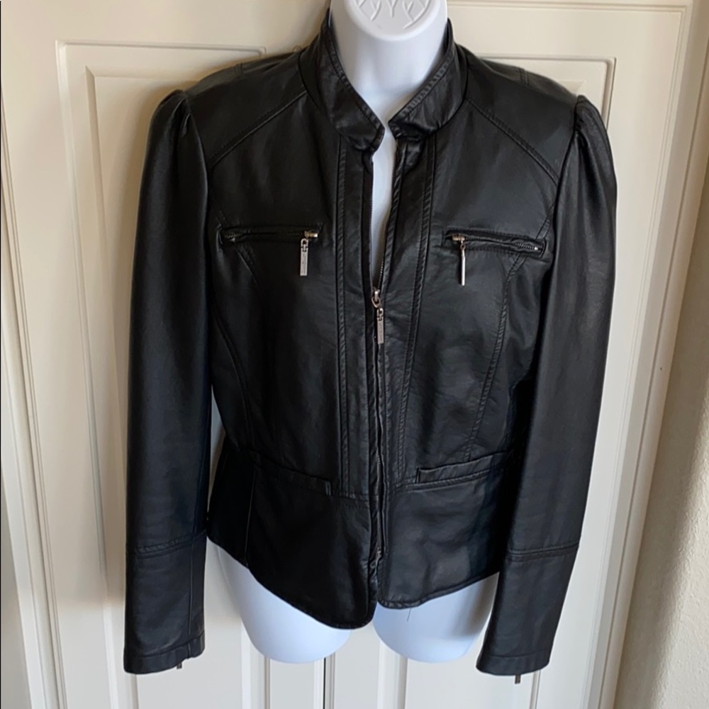 Faux leather jacket